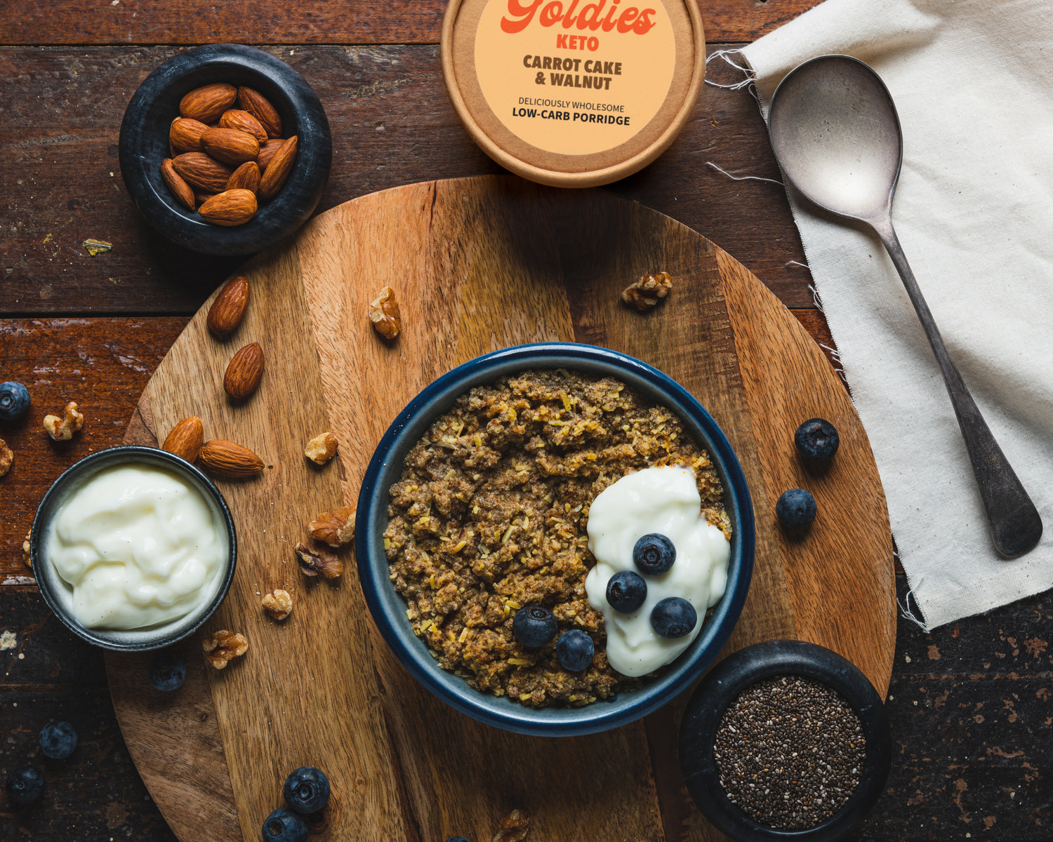 Goldies Wholefoods Keto Carrot Cake and Walnut