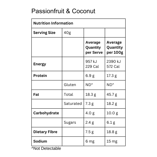 Passionfruit & Coconut Keto Porridge Original Pack