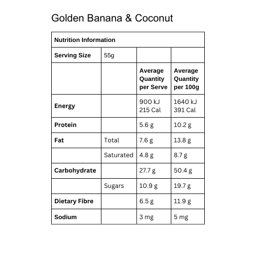 Golden Banana & Coconut Oaty Porridge Original Pack