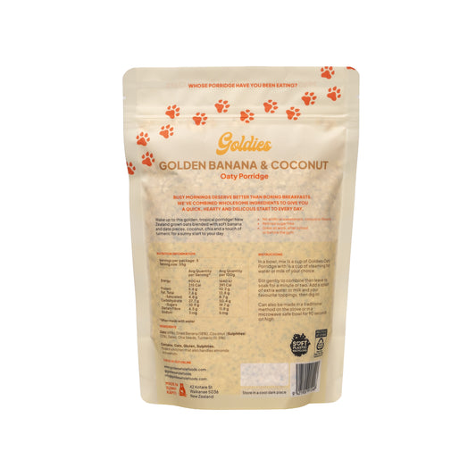 Golden Banana & Coconut Oaty Porridge