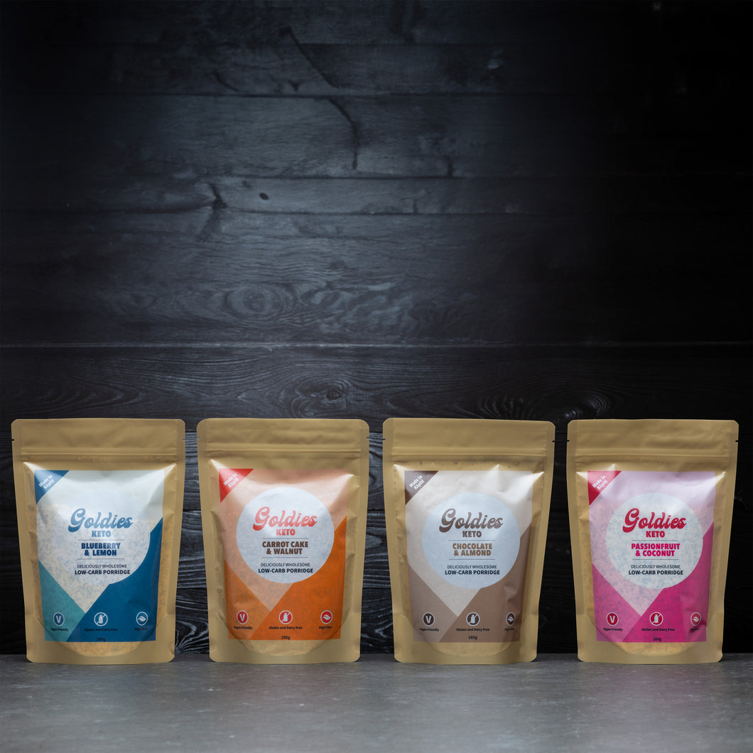 A Months' Breakfasts Sorted! 4 Keto or Oaty Pouch Deal - Save $11.80