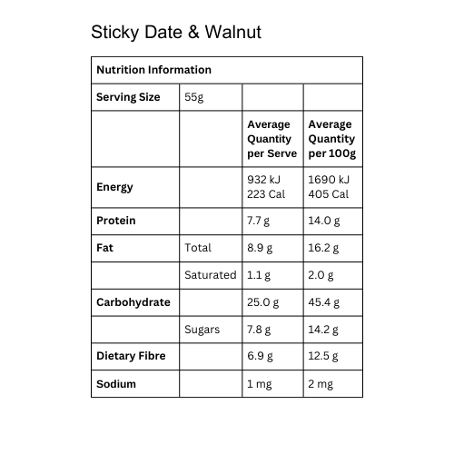 Sticky Date & Walnut Oaty Porridge Original Pack