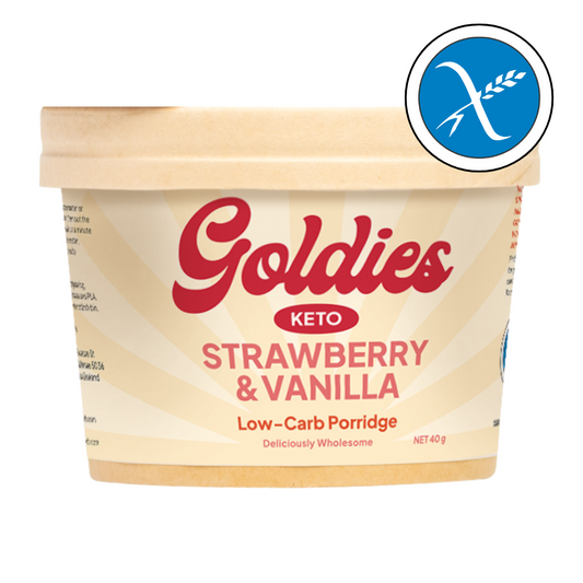 **NEW** Strawberry & Vanilla Keto Porridge