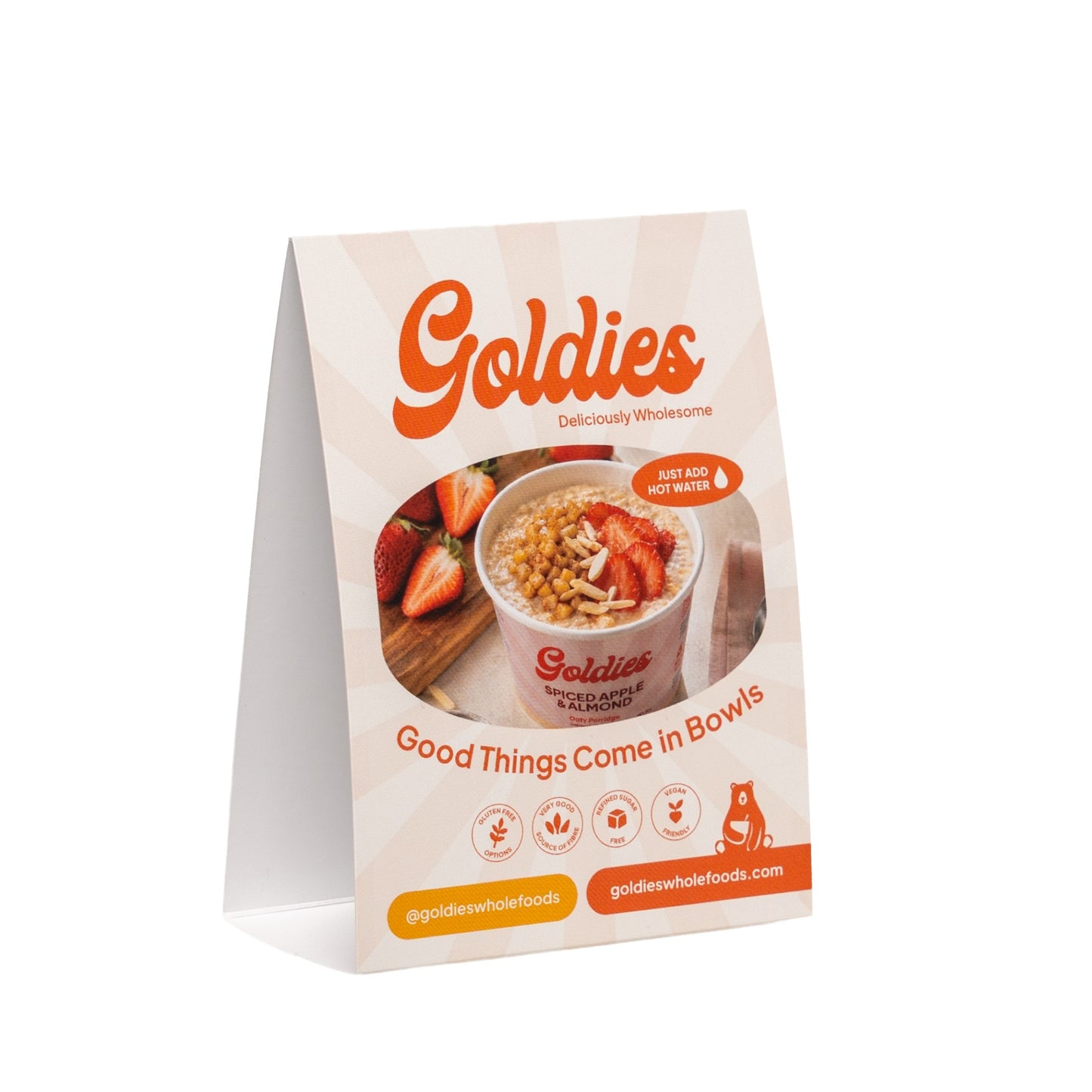 Goldies Counter Top Sign
